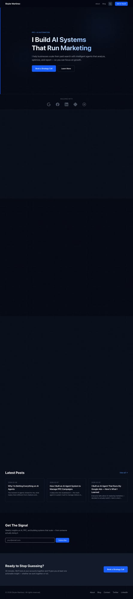 Skylar Martinez — Personal Brand Site